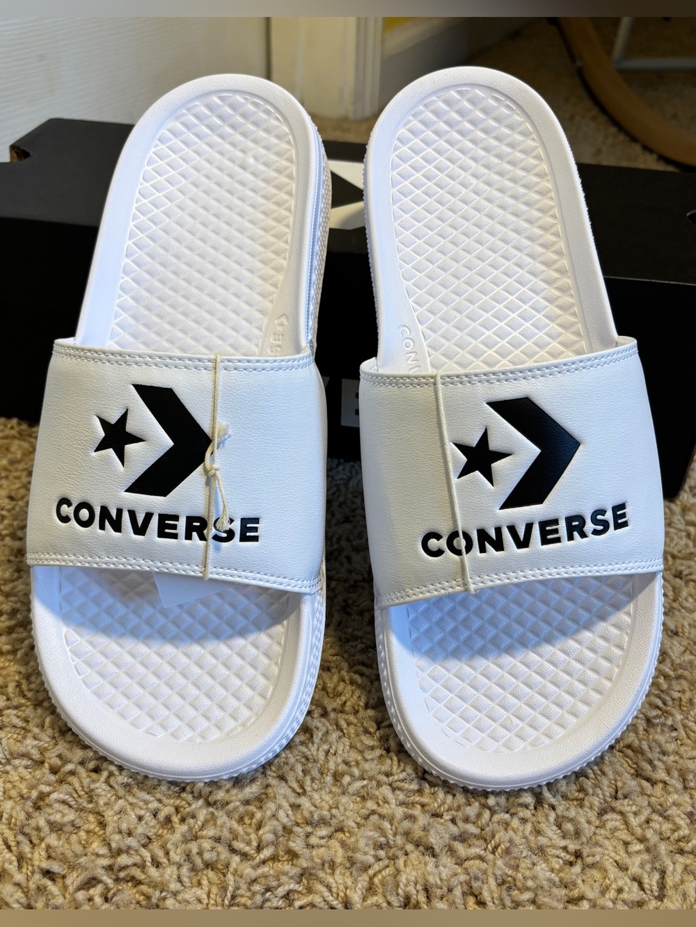 Converse' White Slide Sandals